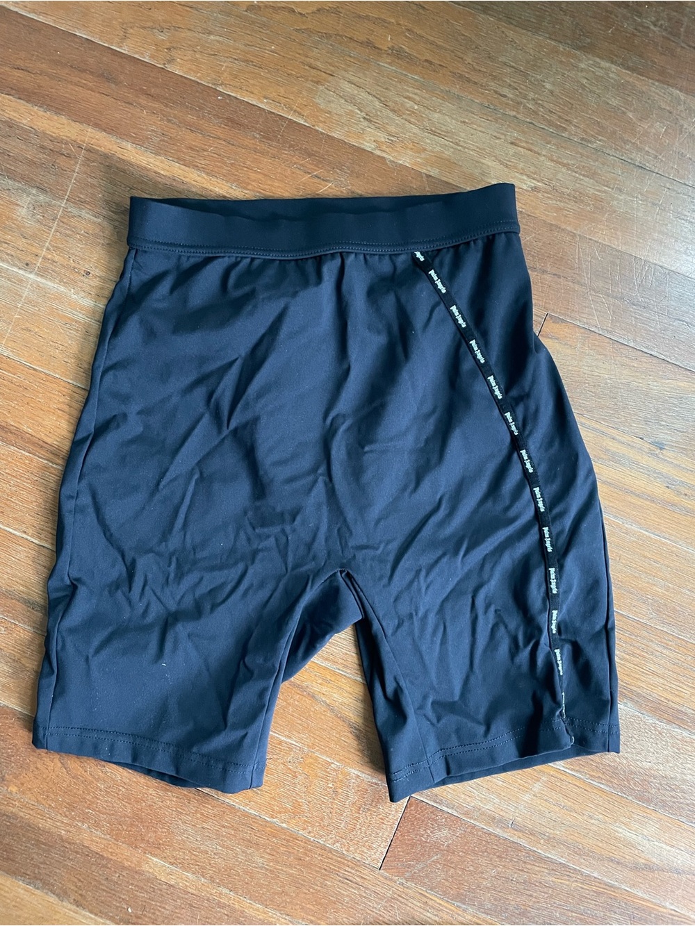 Palm Angels Bike Shorts with Side Logo Tape